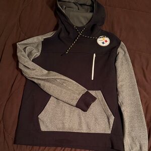 Nike NFL Steelers Black and Gray Hoodie